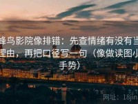 蜂鸟影院像排错：先查情绪有没有当理由，再把口径写一句（像做读图小手势）