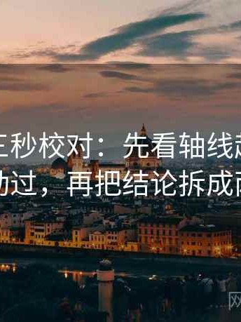 茶杯狐三秒校对：先看轴线起点是不是动过，再把结论拆成两步