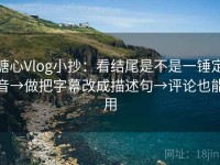 糖心Vlog小抄：看结尾是不是一锤定音→做把字幕改成描述句→评论也能用